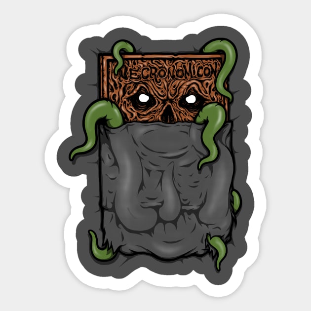 Pocket Necronomicon Sticker by pigboom